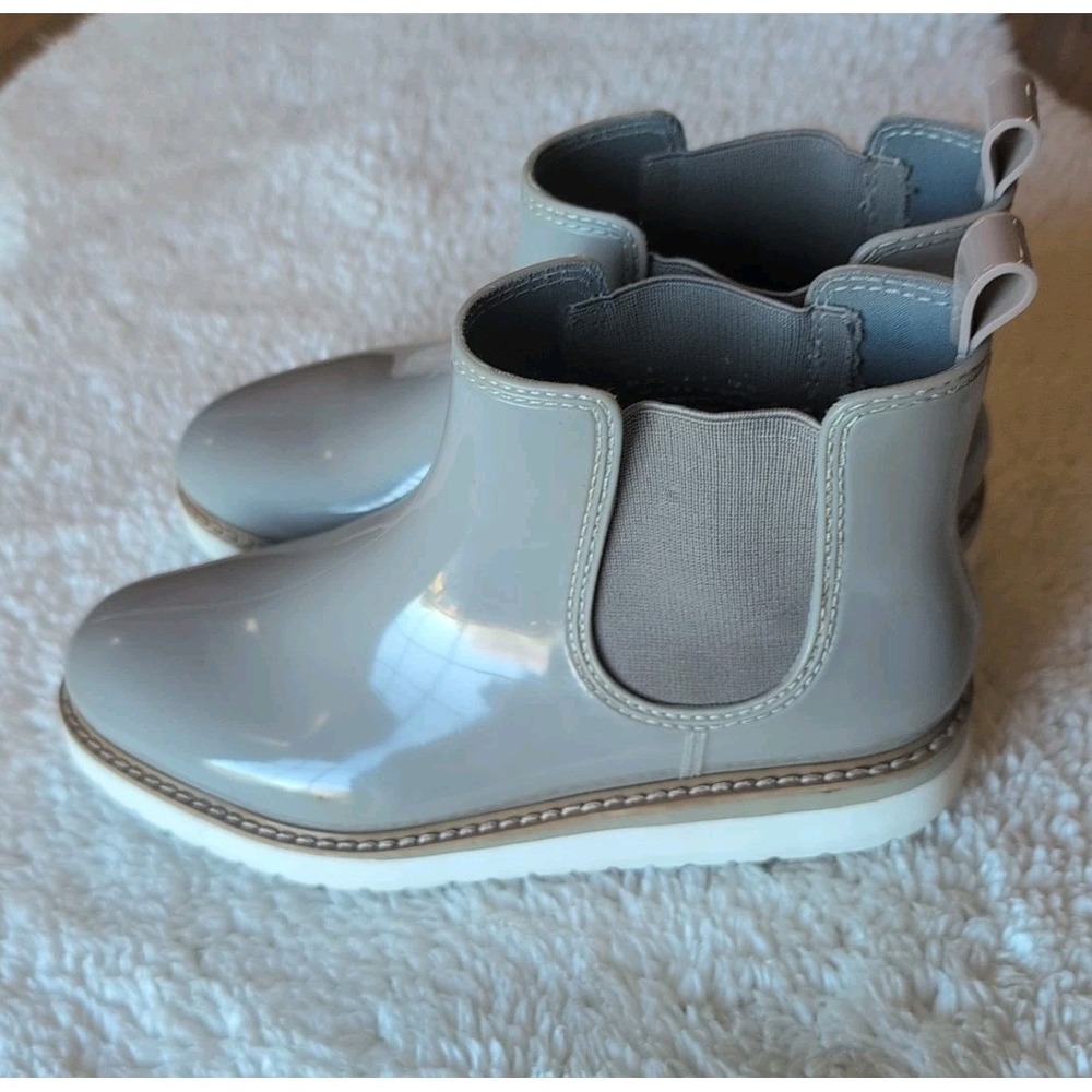 Cougar‎ Kensington Rubber Ankle Boots Gray Sz 8 Women Waterproof EUC